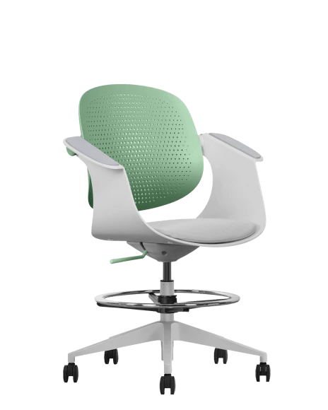 Grey Mid Back Desk Chair